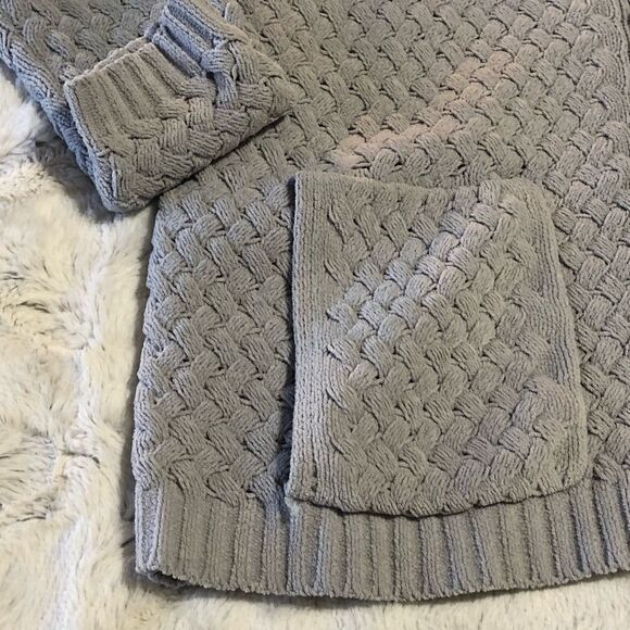 𝅺J. Jill chenille basket weave oversized sweater cardigan size XS - Picture 4 of 11